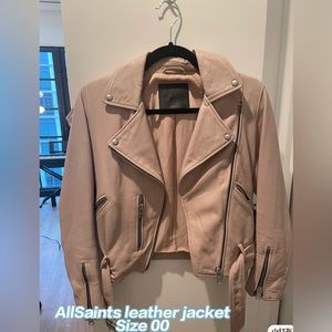 All saints leather jacket